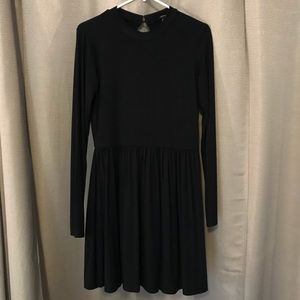 Black Forever 21 Long Sleeve Dress (Large)